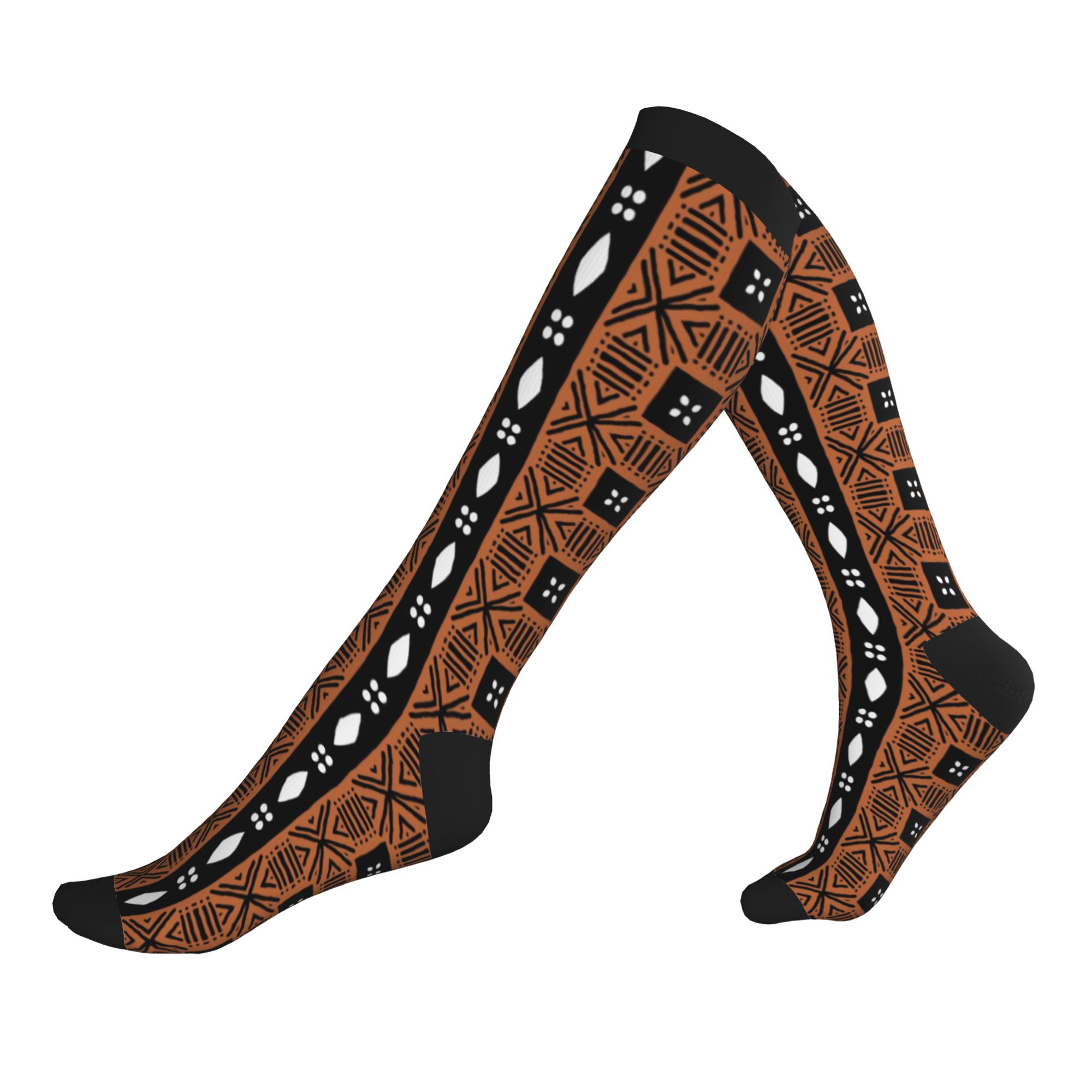 Ethnic Fashion For Men - Chaussettes de sport à compression unisexe,