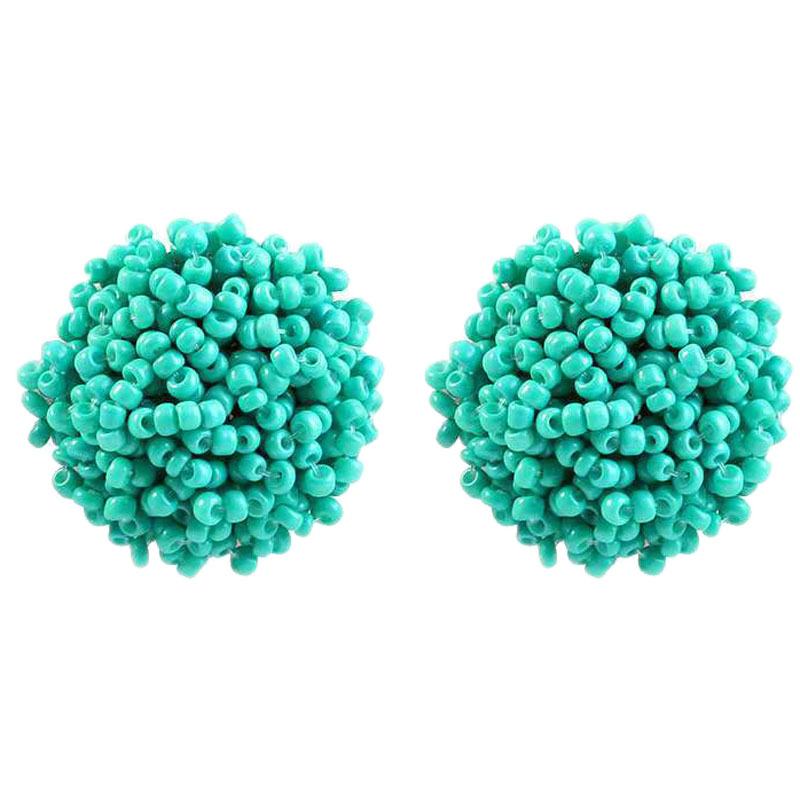 Ethnic Wear In Fashion - Boucles d'oreilles multicolores en résine perlée,
