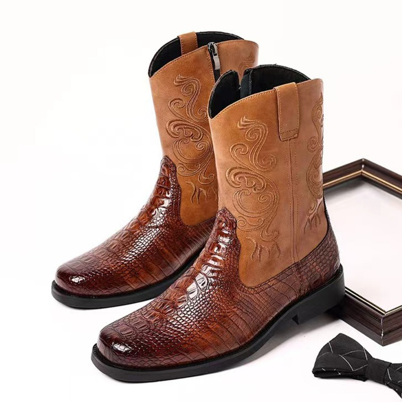 Ethnic Fashion In - Bottes de Cowboy occidentales décontractées en
