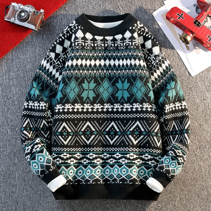 Pull à manches longues et col  - Ethnic Fashion For Men avis et prix