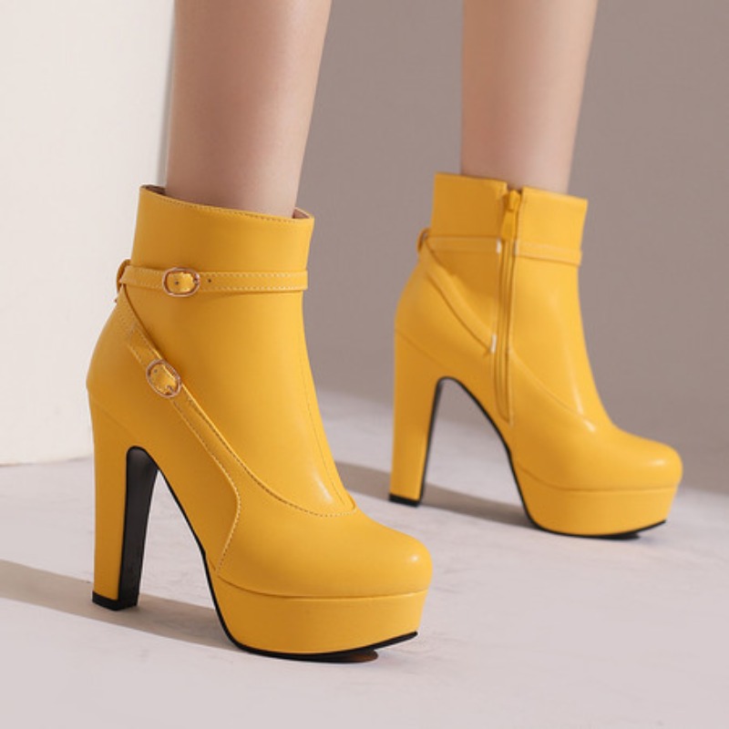Bottines à plateforme pour fem - Ethnic Fashion In avis et prix
