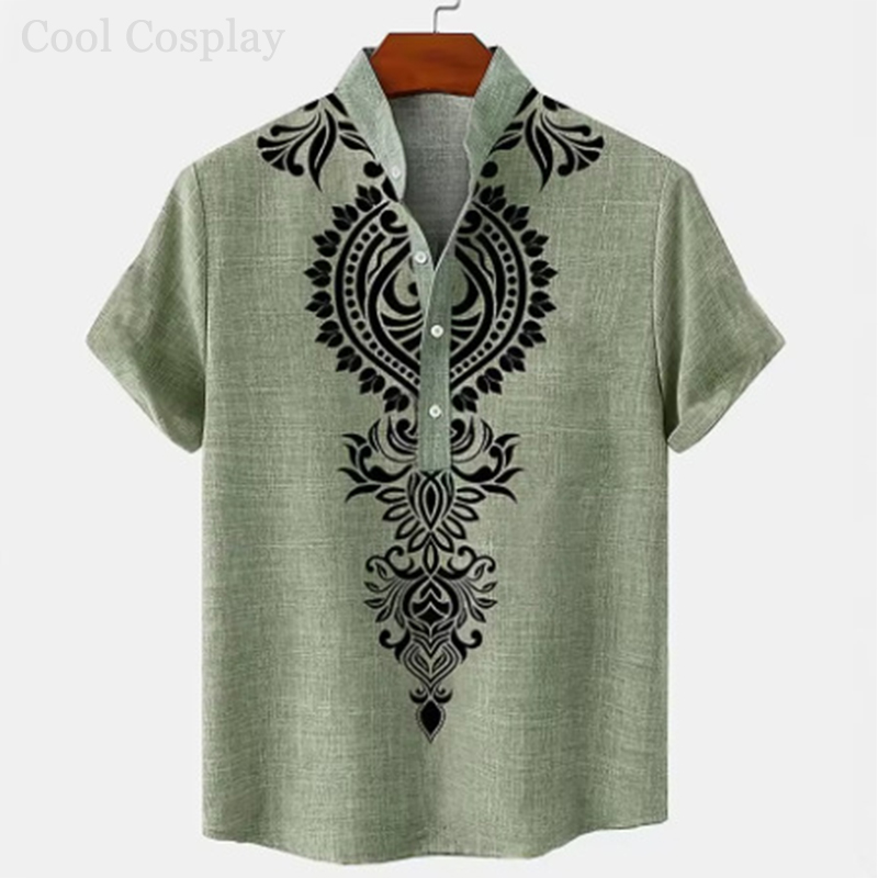 Chemise Henley rétro pour homm - Ethnic Fashion For Men avis et prix