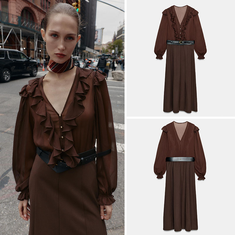 Nouvelle Robe Midi Élégante à  - Ethnic Wear In Fashion avis et prix