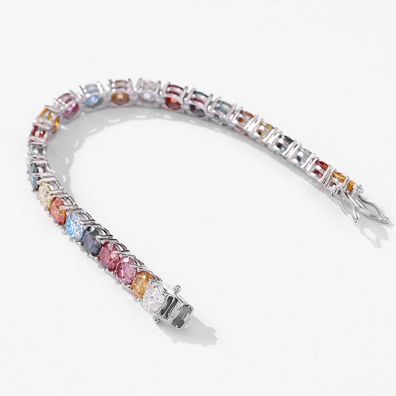 Bracelet en moissanite couleur - Ethnic Wear In Fashion avis et prix